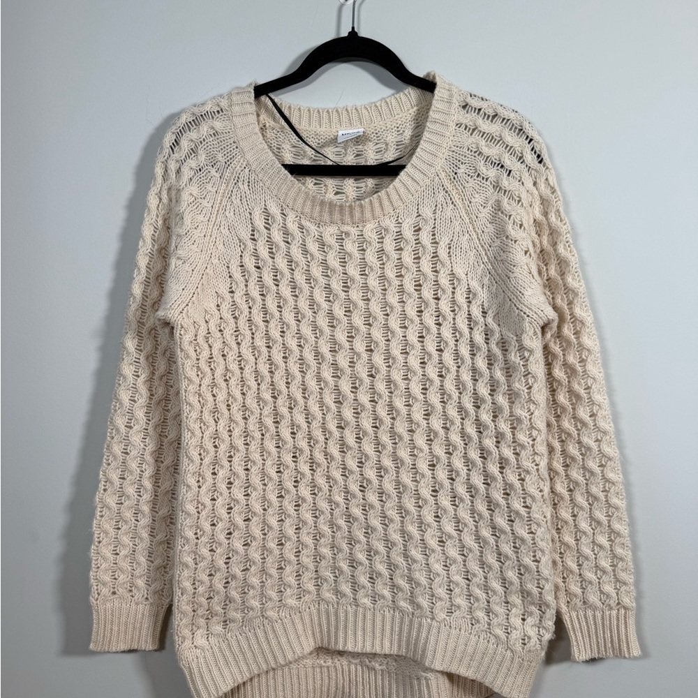 Vero Moda “FARGO” Textured‎ Knit Cream Sweater – Size M 🤍 Cozy Winter Pullover